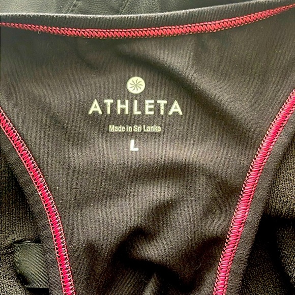 Athleta Multicolor Stripe Racerback Sporty Tank Size L - Picture 4 of 7